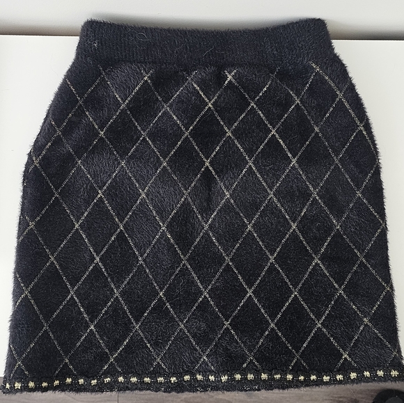 The Argyle Cardigan And Mini Skirt Set - Picture 3 of 9